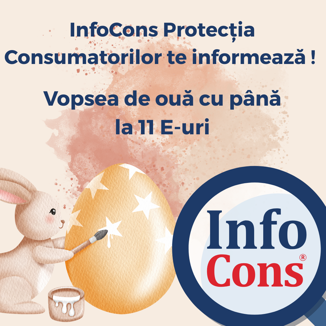InfoCons Protecția Consumatorilor te informează ! Vopsea de ouă cu până la 11 E-uri